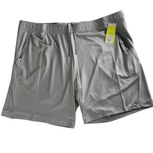 All In Motion Men's Athletic Training Shorts - Light Grey XXL